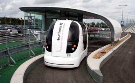 Self Driving PRT Pod Heathrow Airport