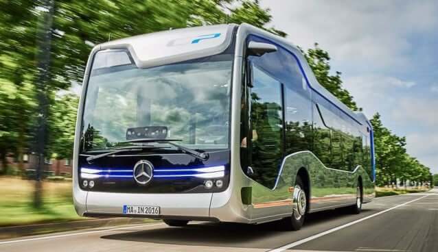 Mercedes Bus drives itself